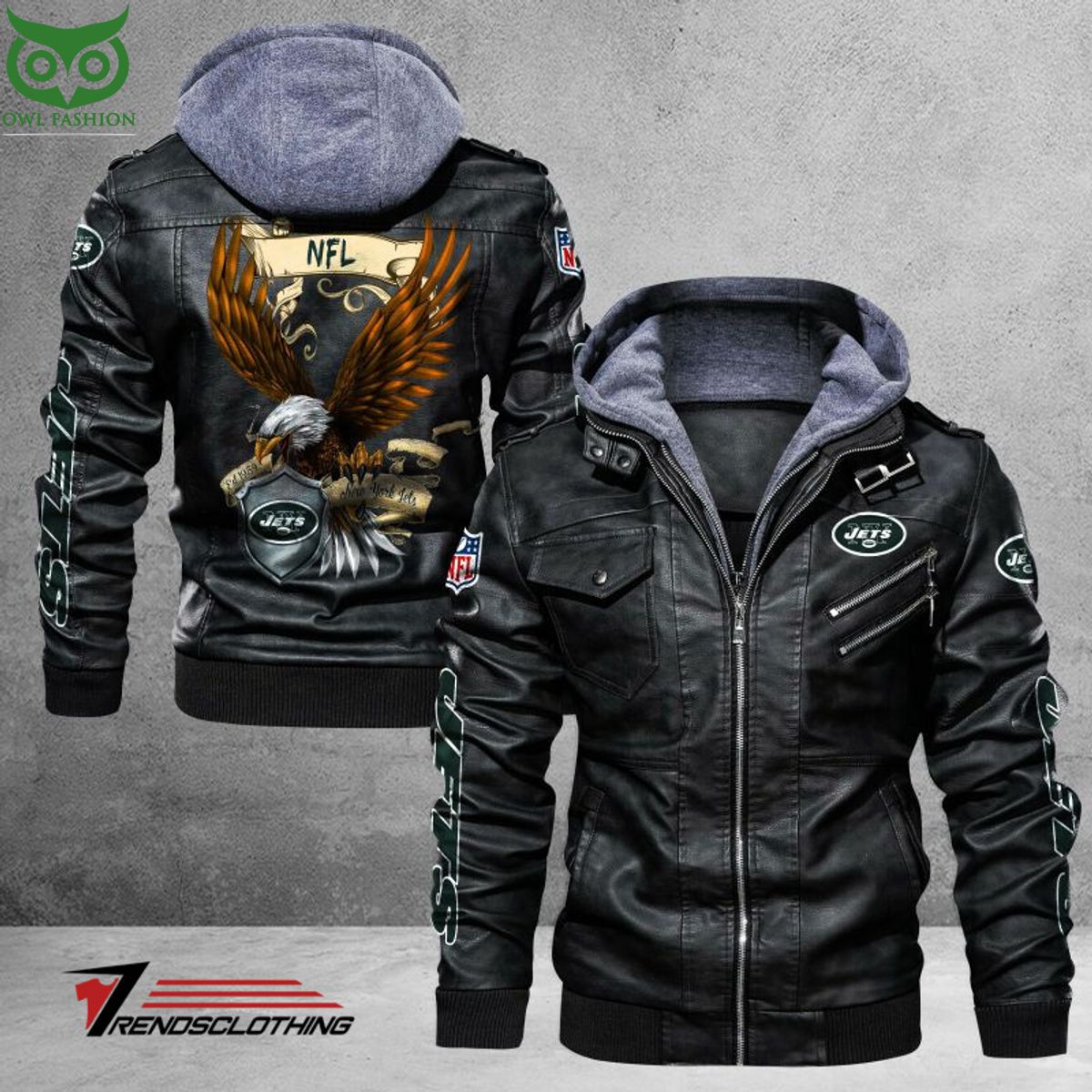 New York Jets Trending 2D Leather Jacket The use of contrast is striking.