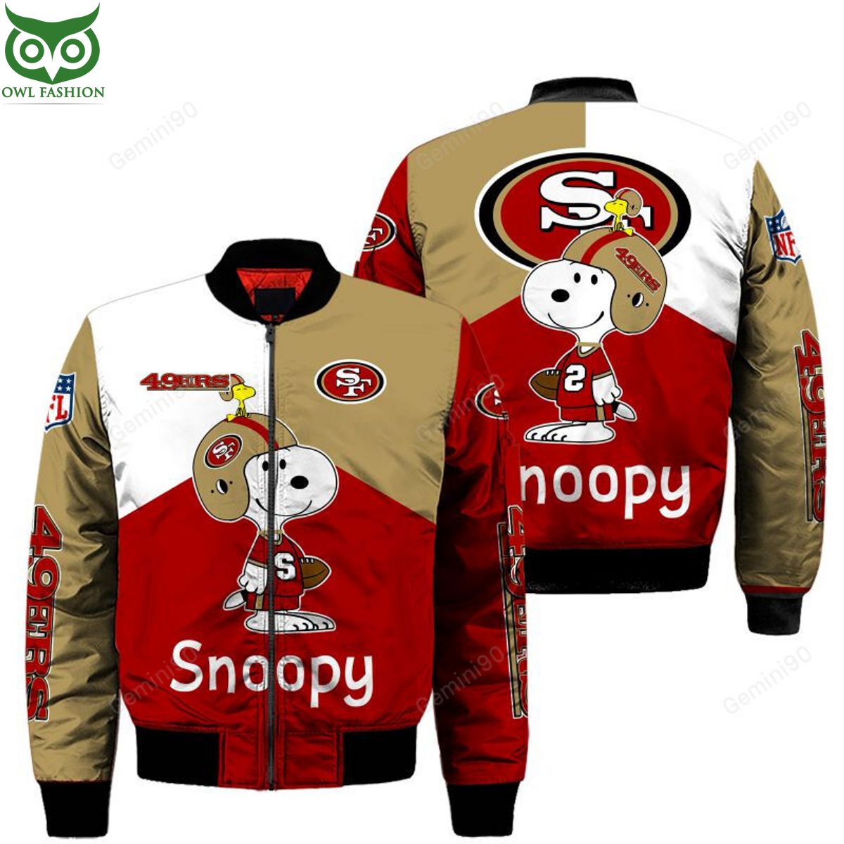 San Francisco 49ers Nfl Bomber Jacket 3d 3d Allover Designed Tshirt Hoodie  Up To 5xl 3d Hoodie Sweater Tshirt