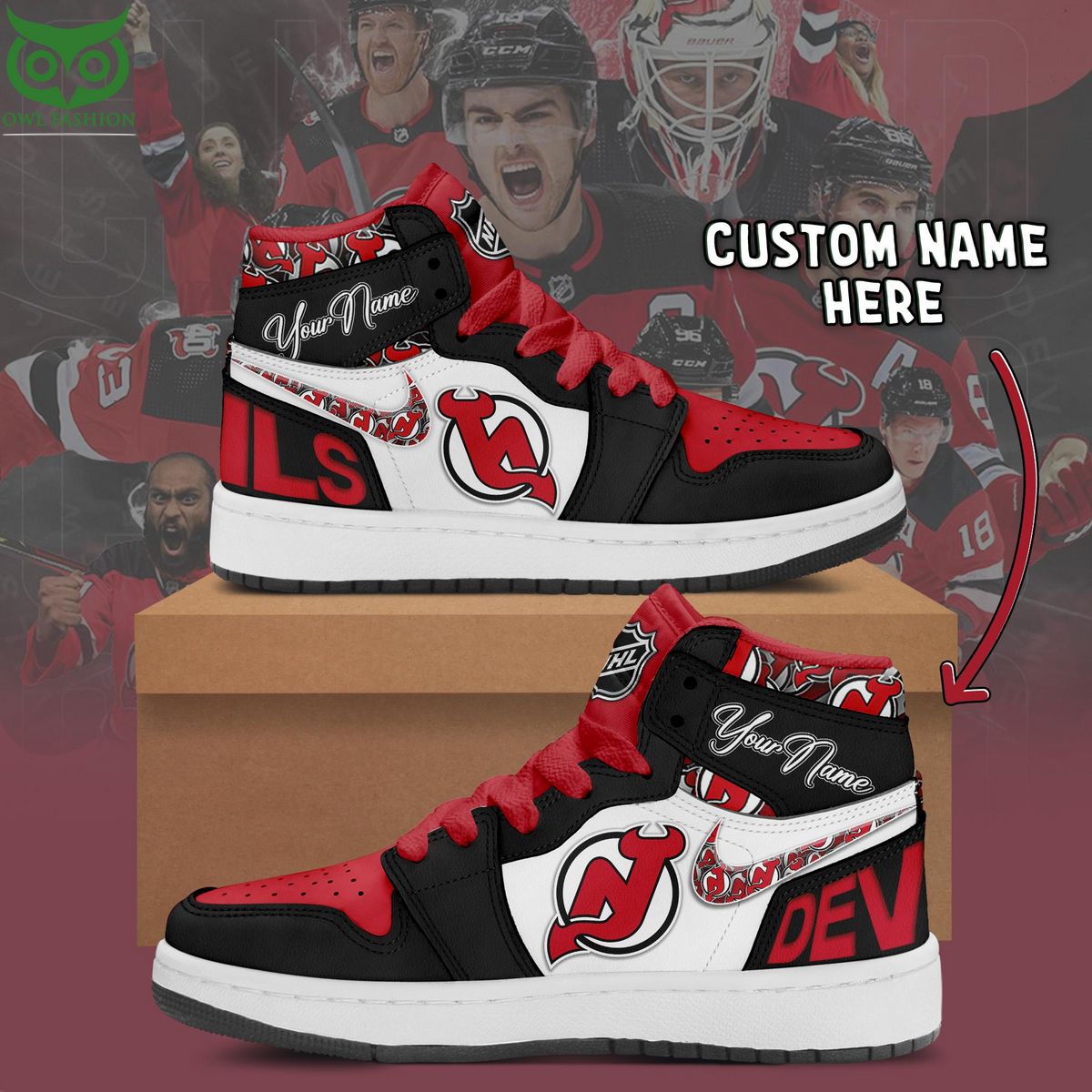 New Jersey Devils NHL Champion Premium Air Jordan 11 - Owl Fashion Shop