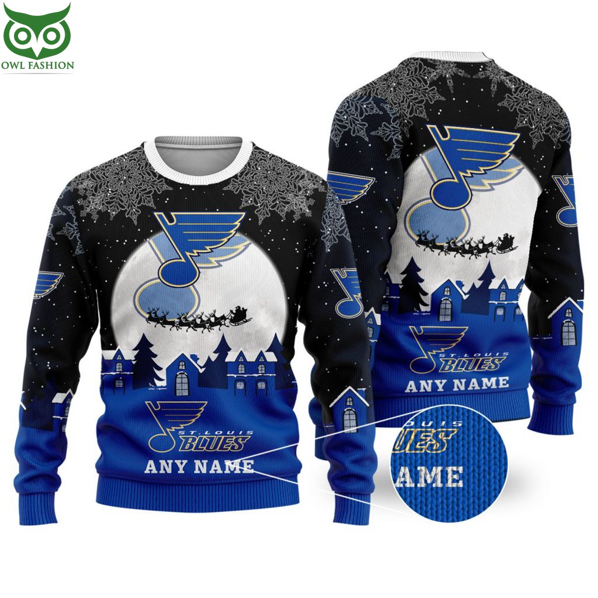 NHL St. Louis Blues Special Custom Christmas Ugly Sweater - Owl Fashion Shop