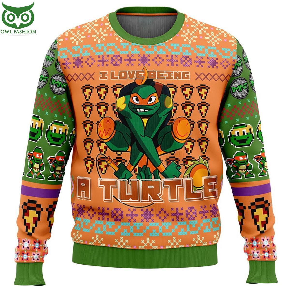 ninja turtle michelangelo stick it in your shell ugly sweater jumper 1 JAWgN.jpg