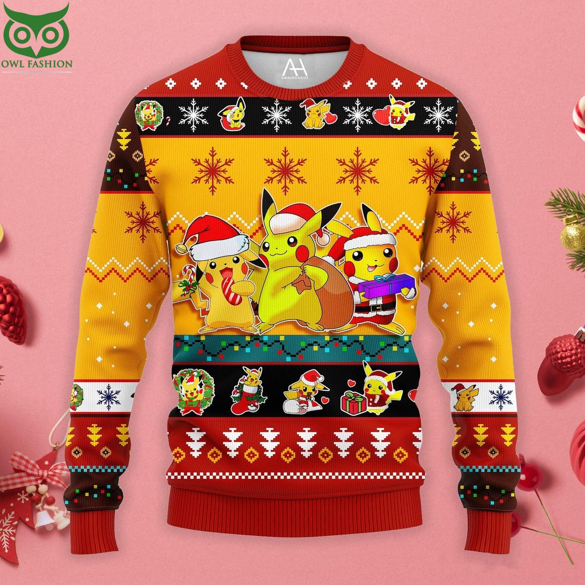 pikachu pokemon yellow cute ugly christmas sweater 1 xqmRP.jpg