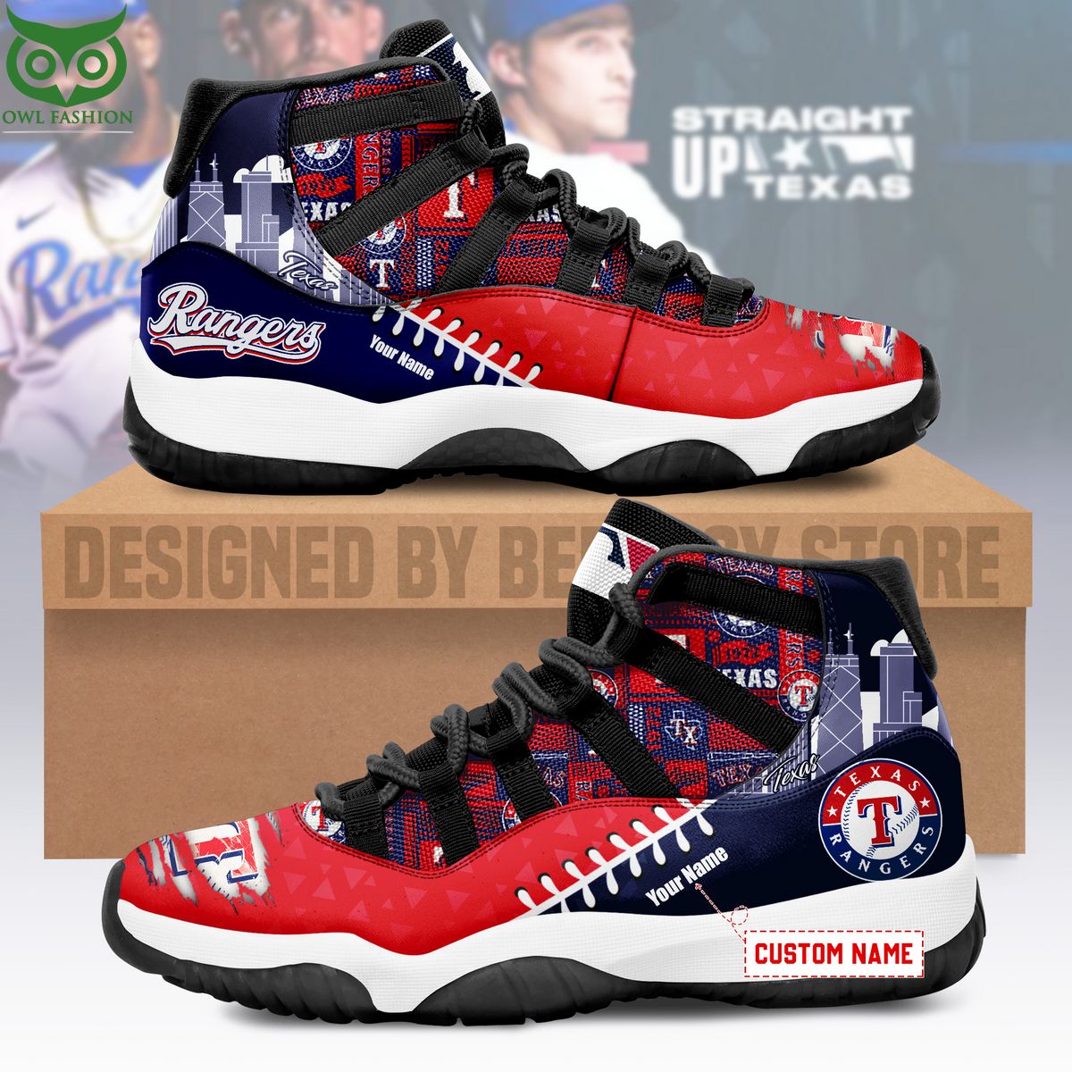 texas rangers custom shoes limited edition aj 11 mlb air jordan 1 GroqB.jpg