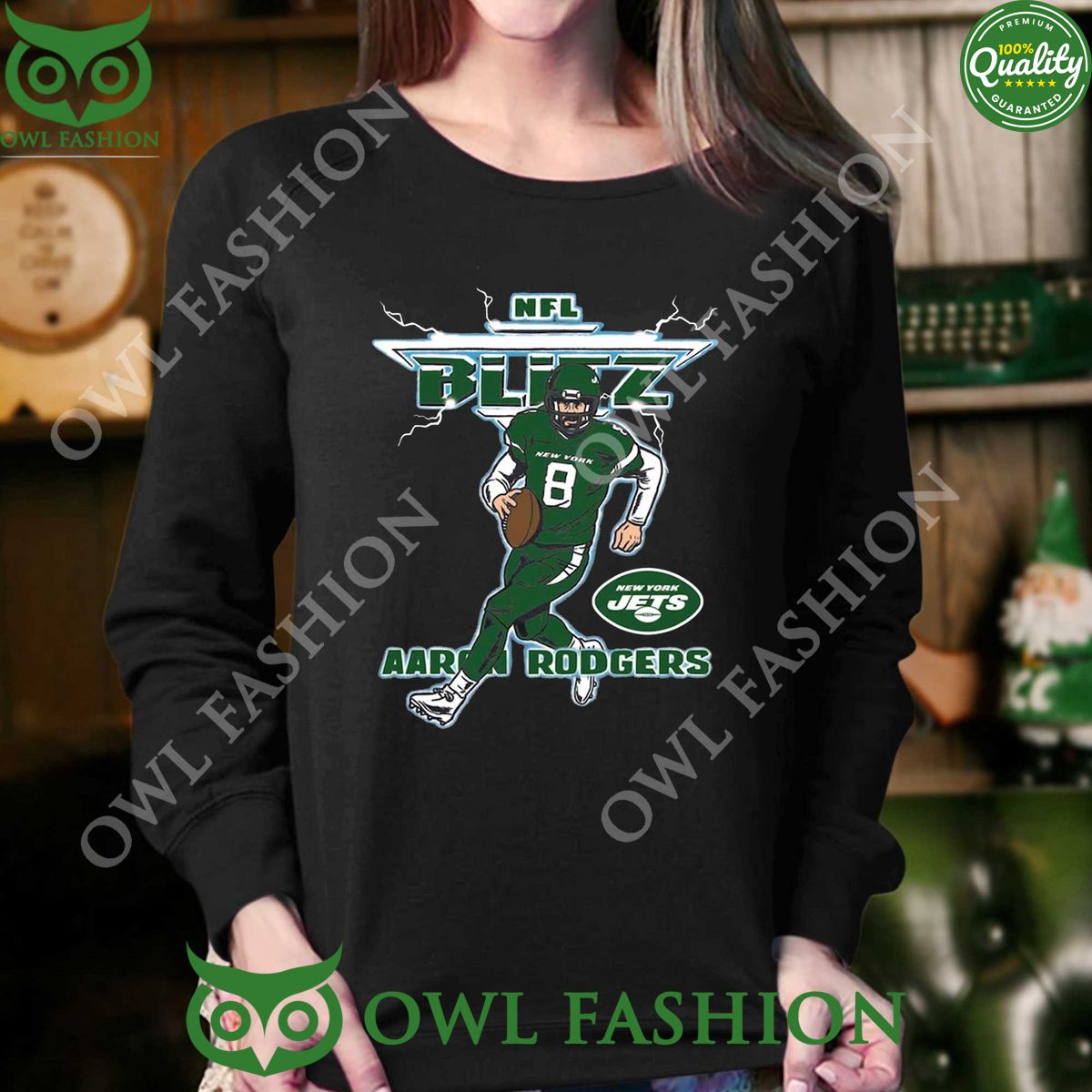Aaron Rodgers Green New York Jets t Shirt NFL Cuteness overloaded
