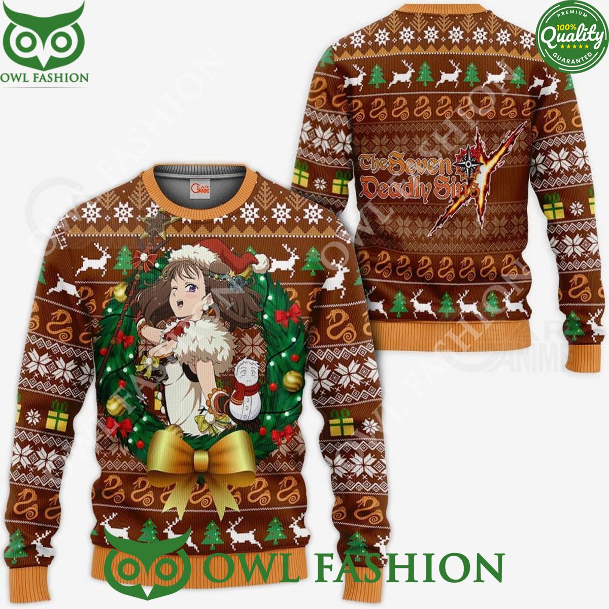 Anime Lady Diane Ugly Christmas Sweater Xmas Gift Looking so nice