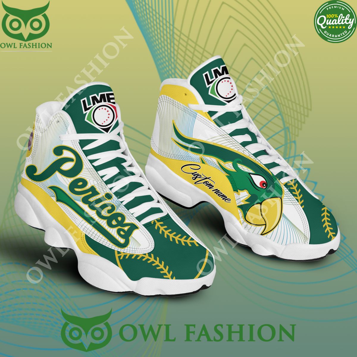 Baseball Mexican Puebla LMB Personalized AJ13 Shoes Air Jordan Speechless