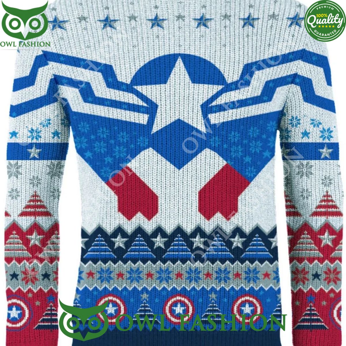 Captain America New and Improved Sam Wilson Christmas Jumper Nice Pic