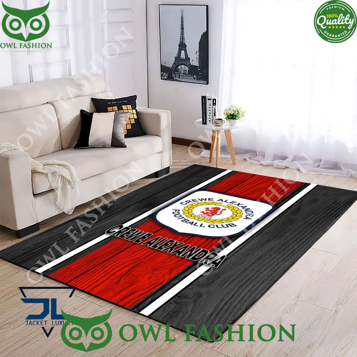 Crewe Alexandra EFL Football Living room Rug Carpet Decor Good click
