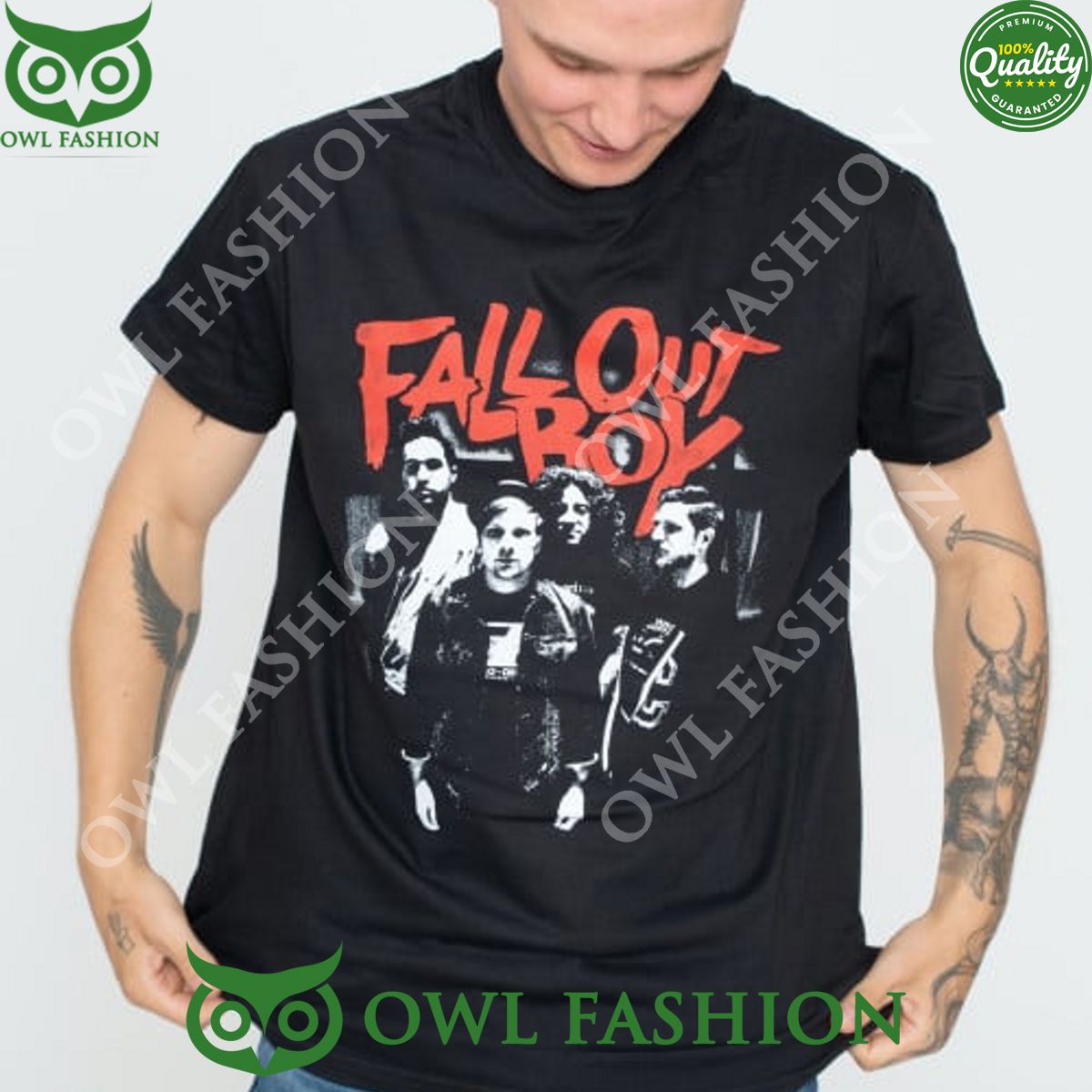 Fall Out Boy Punk Scratch T Shirt Royal Pic of yours
