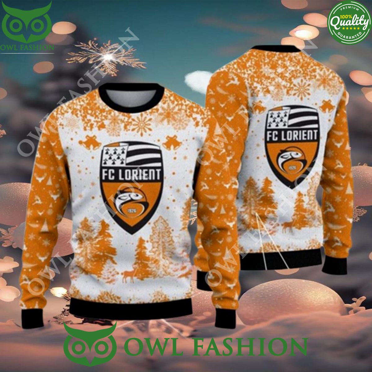 fc lorient big logo pine trees special design ugly christmas sweater 1 K2wQp.jpg