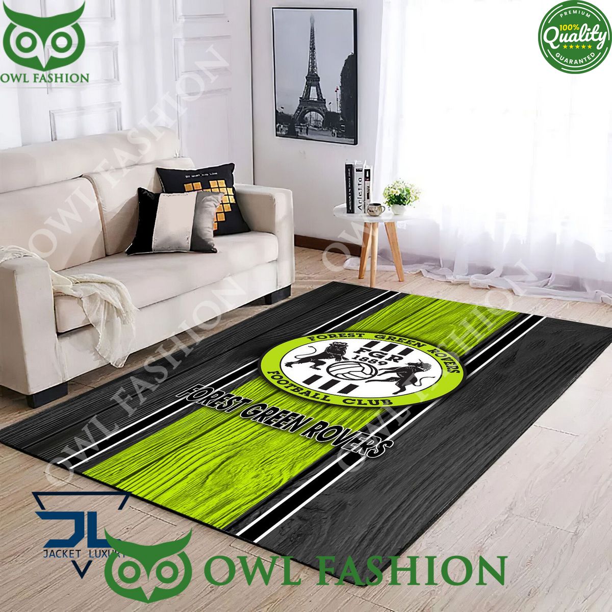 Forest Green EFL Football Living room Rug Carpet Decor Royal Pic of yours