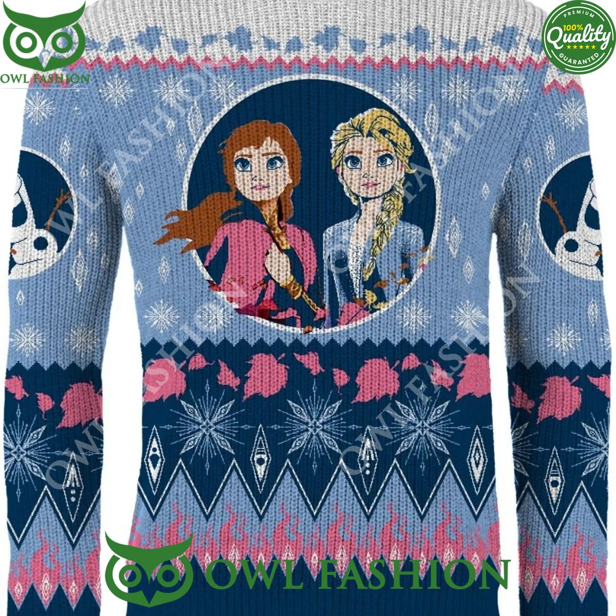 Frozen Let It Snow Christmas Jumper Natural and awesome