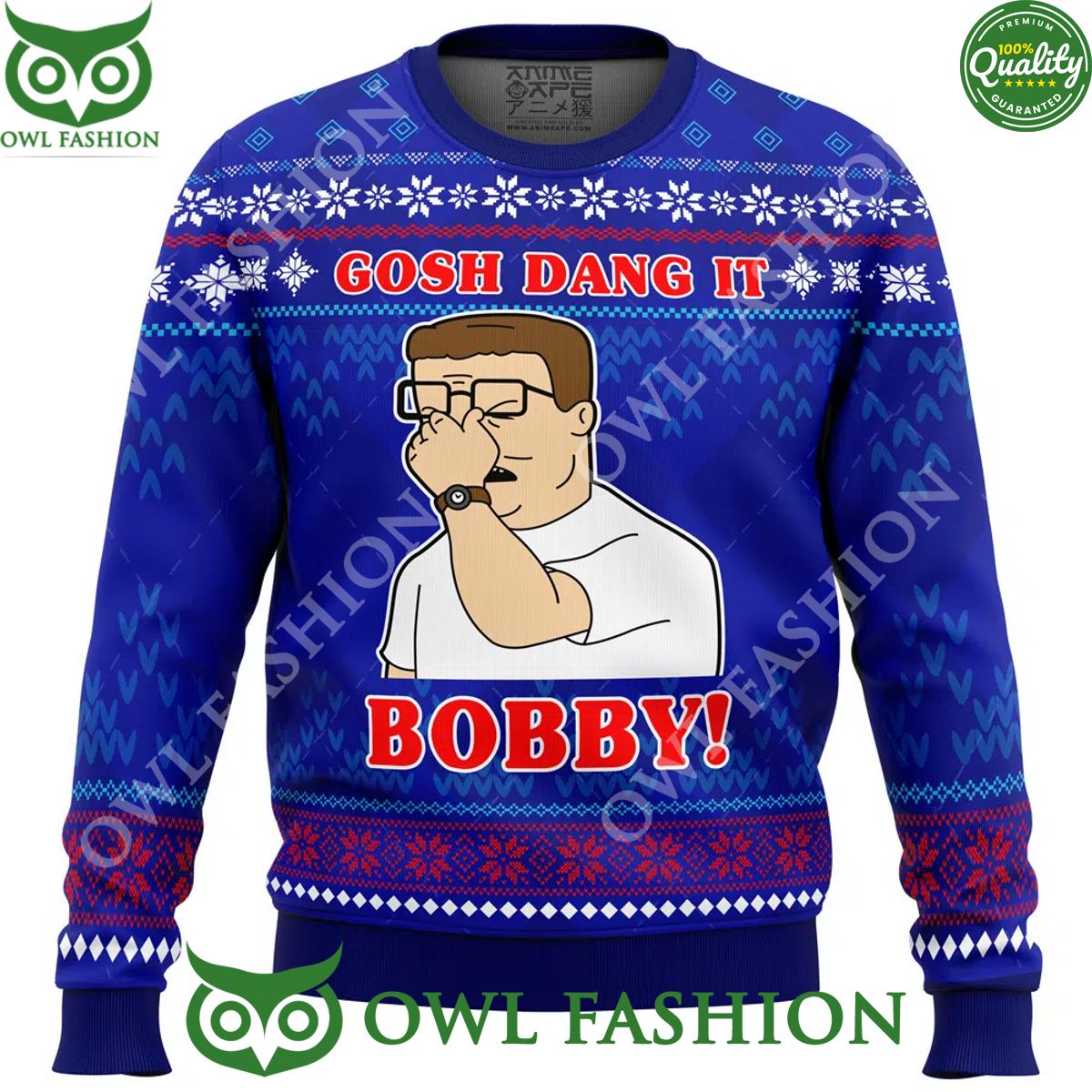 gosh dang it bobby king of the hill ugly christmas sweater jumper 1 9gXoj.jpg