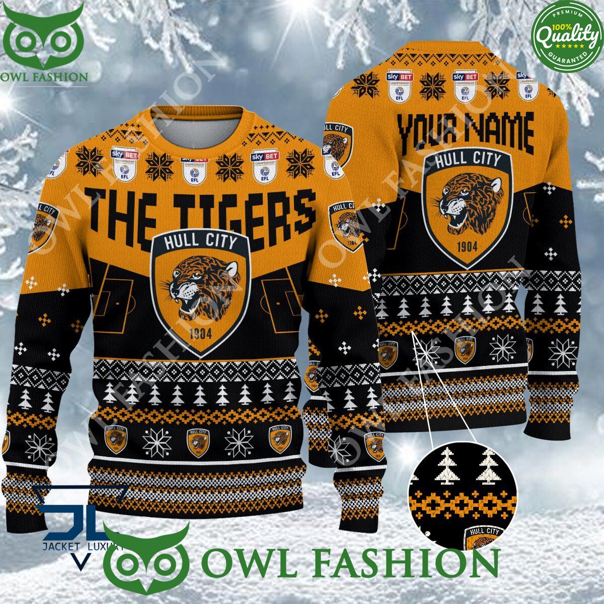 Hull City EFL 2023 Custom Ugly Christmas Sweater Jumper Coolosm
