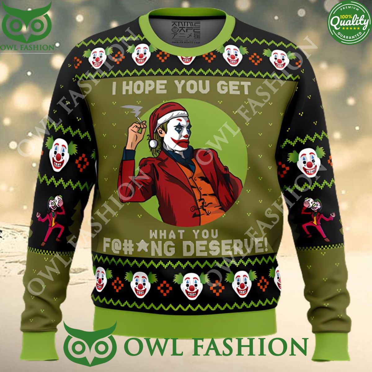 i hope you get what you deserve joker dc comics ugly christmas sweater jumper 1 xyWyR.jpg