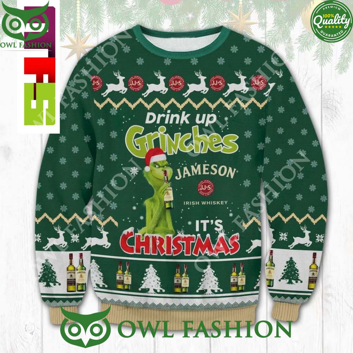 jameson irish whiskey drink up grinches christmas ugly sweater 2023 1 GZbdb.jpg