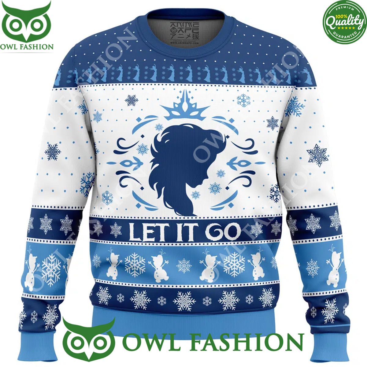 let it go elsa frozen disney ugly christmas sweater jumper 1 iJzie.jpg