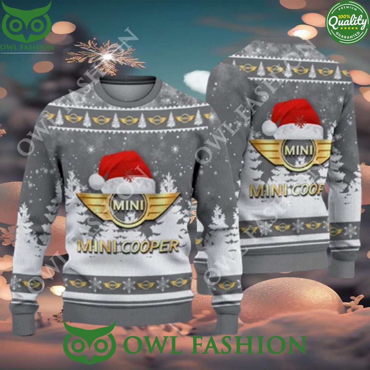 Mini Cooper Ugly Christmas Sweater Jumper Best Gifts Ah! It is marvellous