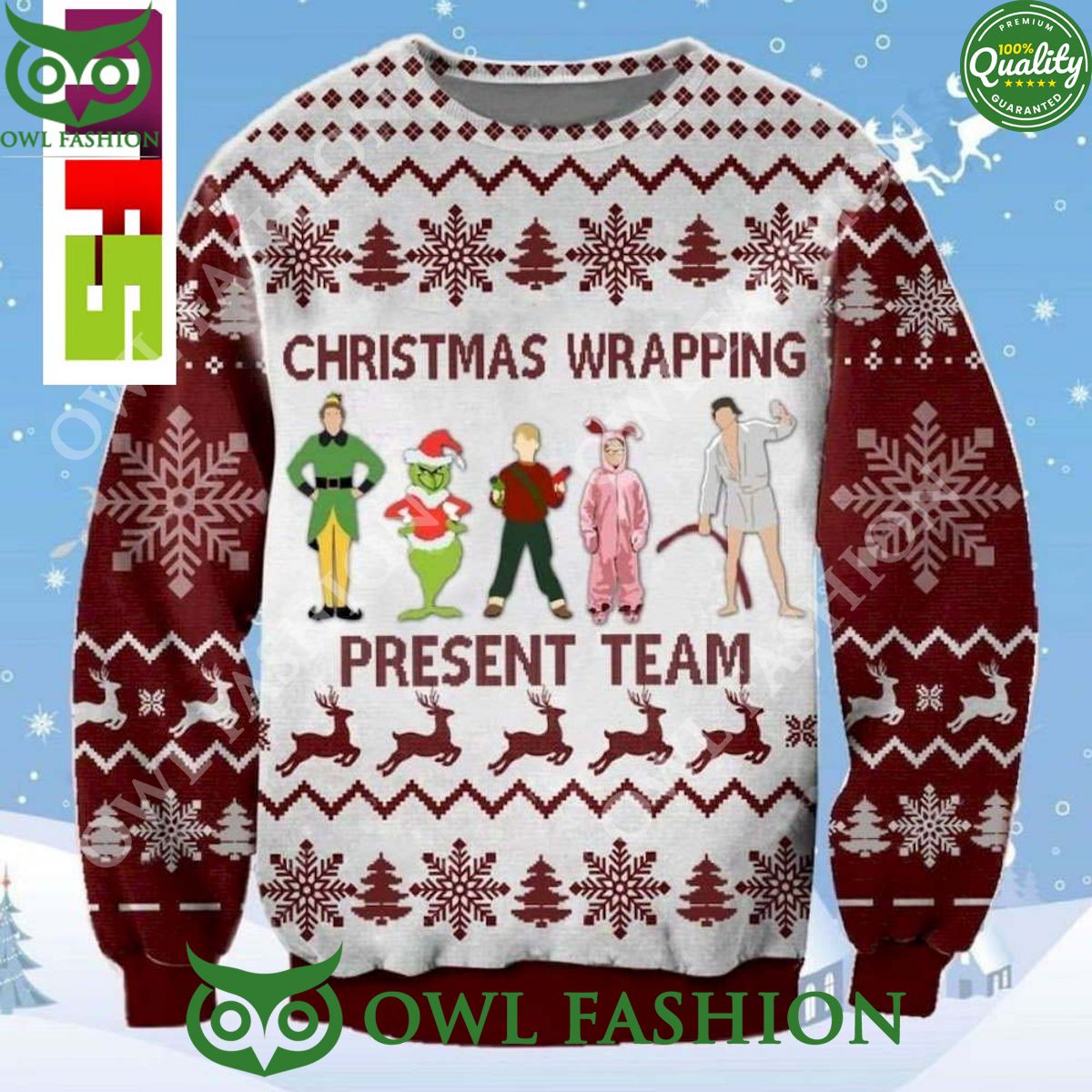 movie home alone with elf grinch funny christmas ugly sweater 2023 1 vTS0j.jpg