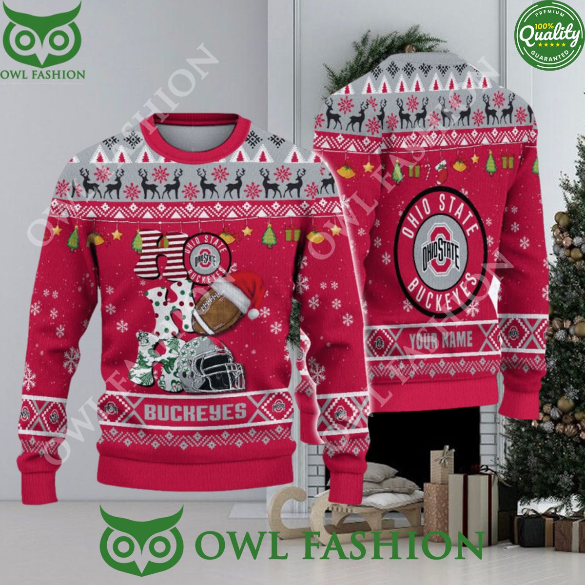 ncaa ohio state buckeyes ho ho ho custom ugly christmas sweater jumper 1 VeBd3.jpg