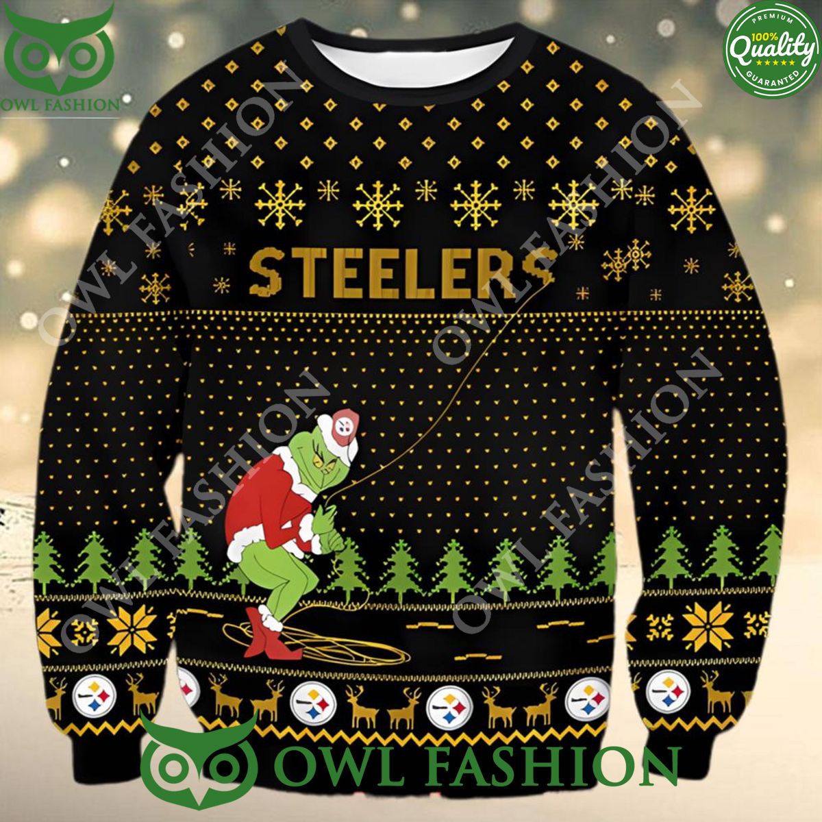nfl pittsburgh steelers x the grinch snowflakes ugly christmas sweater jumper 1 ScCX4.jpg