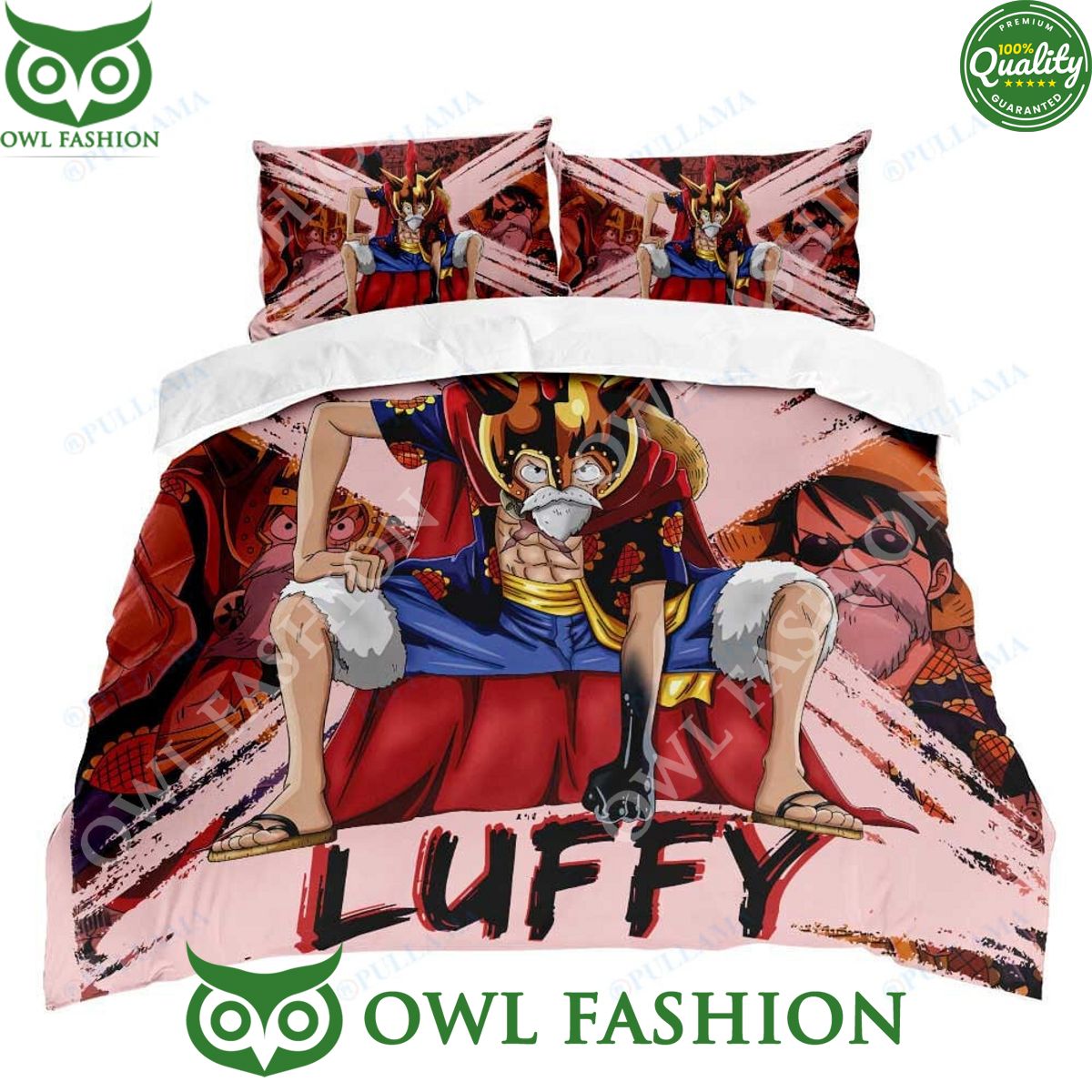 One Piece Monkey D. Luffy Dressrosa Arc Bedding Set Anime Heroine