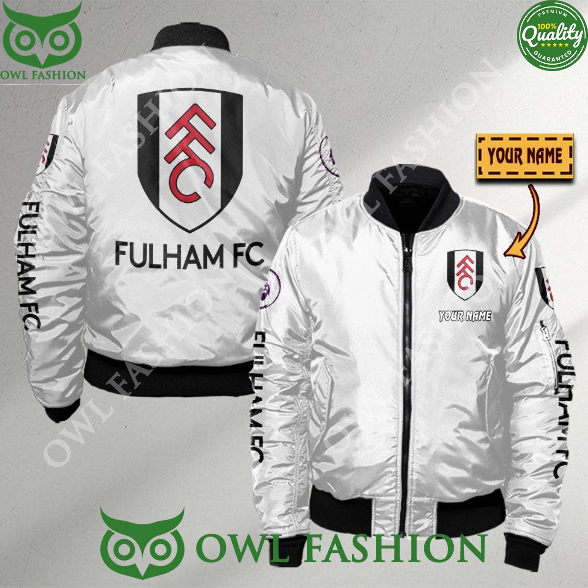 Premier League Fulham Customized 3D Bomber Jacket Hey! You look amazing dear