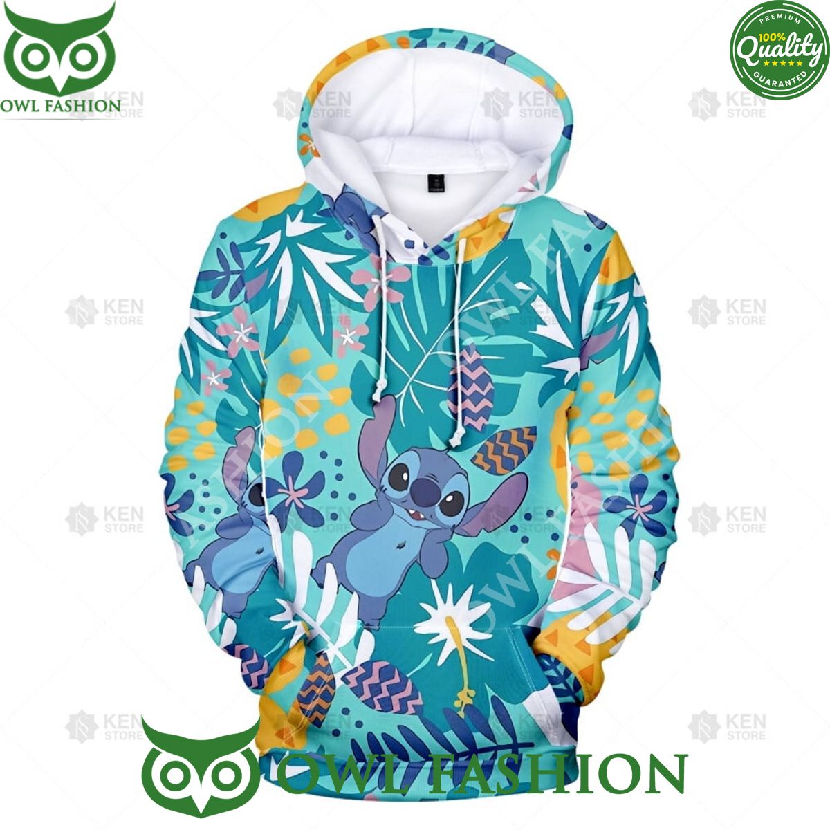 Stitch 2023 Tropical Noel 3D Hoodie It is too funny