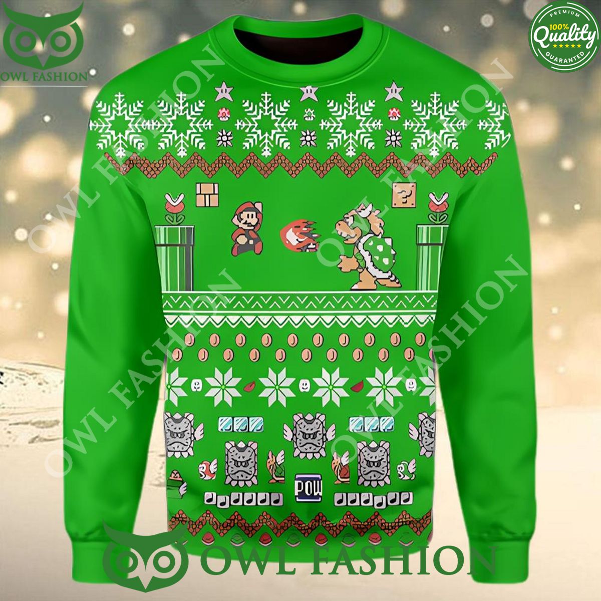 Super Mario Ugly Xmas Sweater Jumper Best click of yours