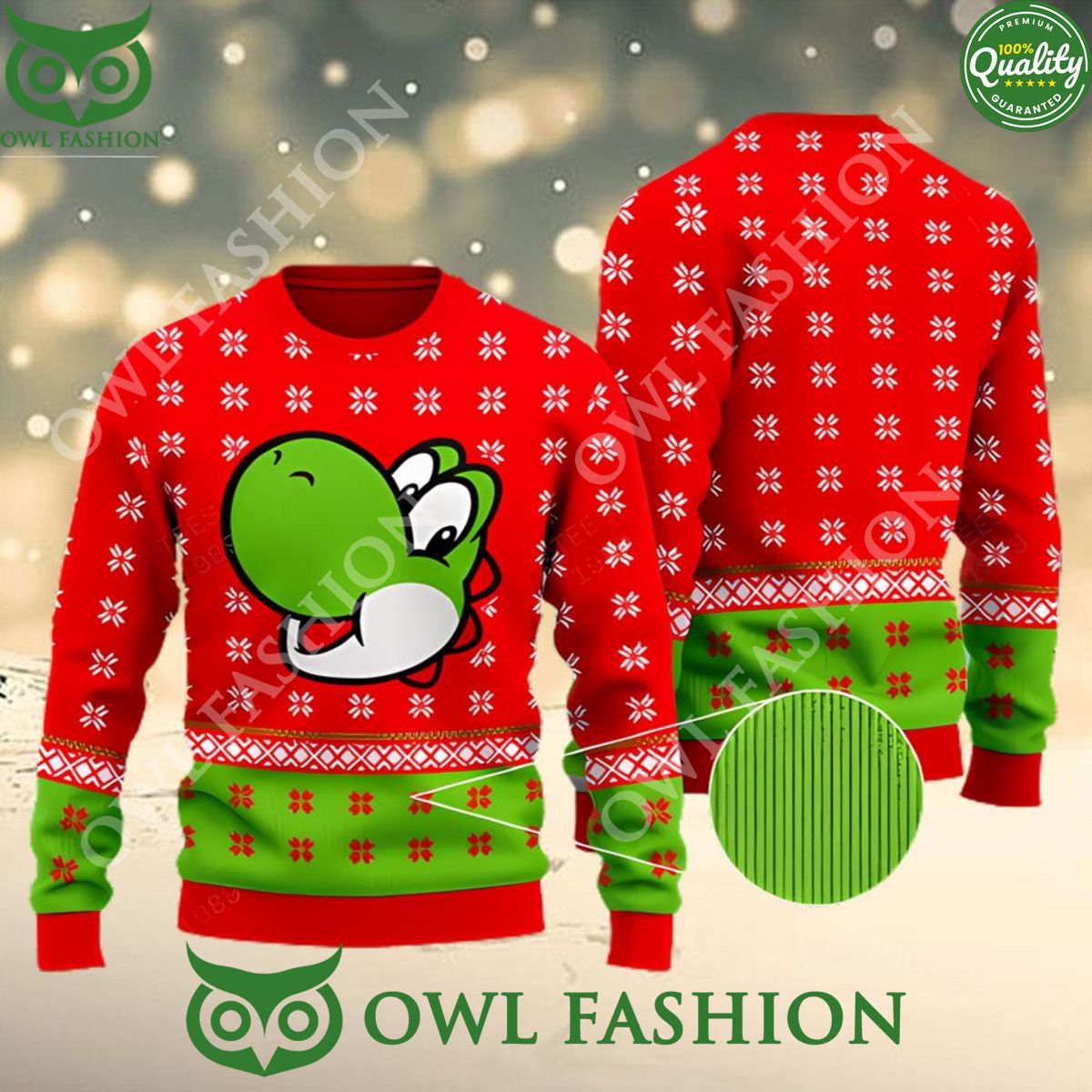super mario yoshi ugly christmas 2023 3d sweater jumper 1 LPOK2.jpg