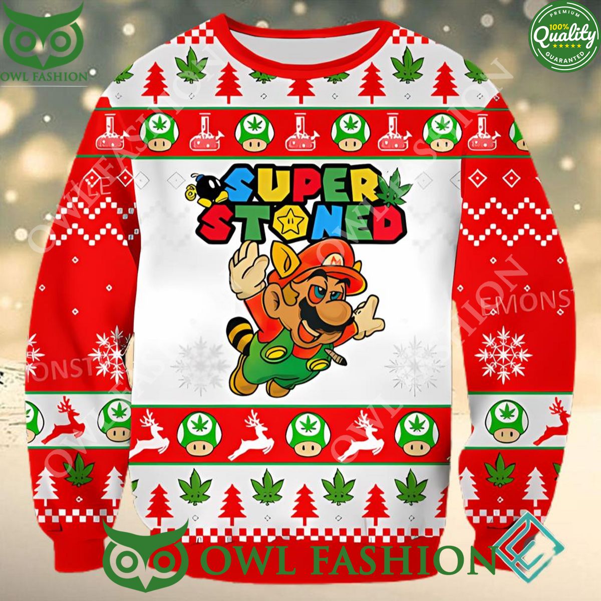 super stoned super mario ugly christmas 2023 sweater jumper 1 DHyTC.jpg