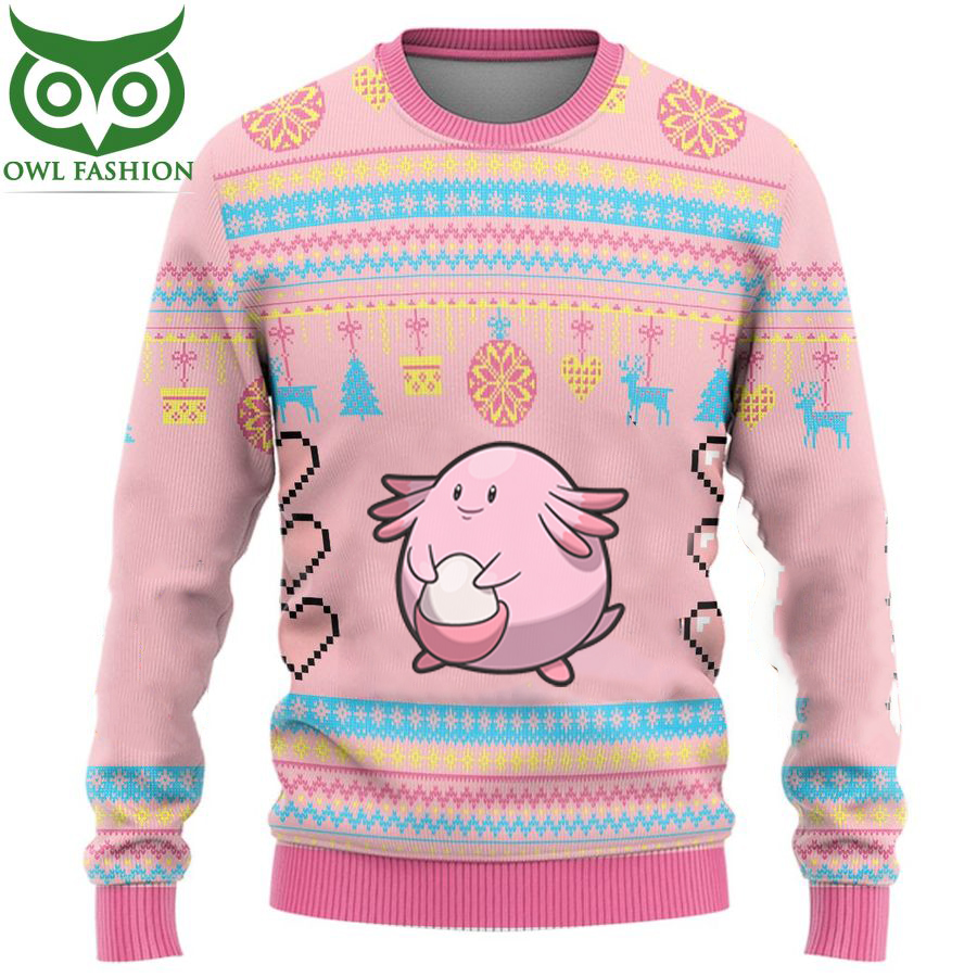 the Pokémon Chansey Pink Ugly Sweater