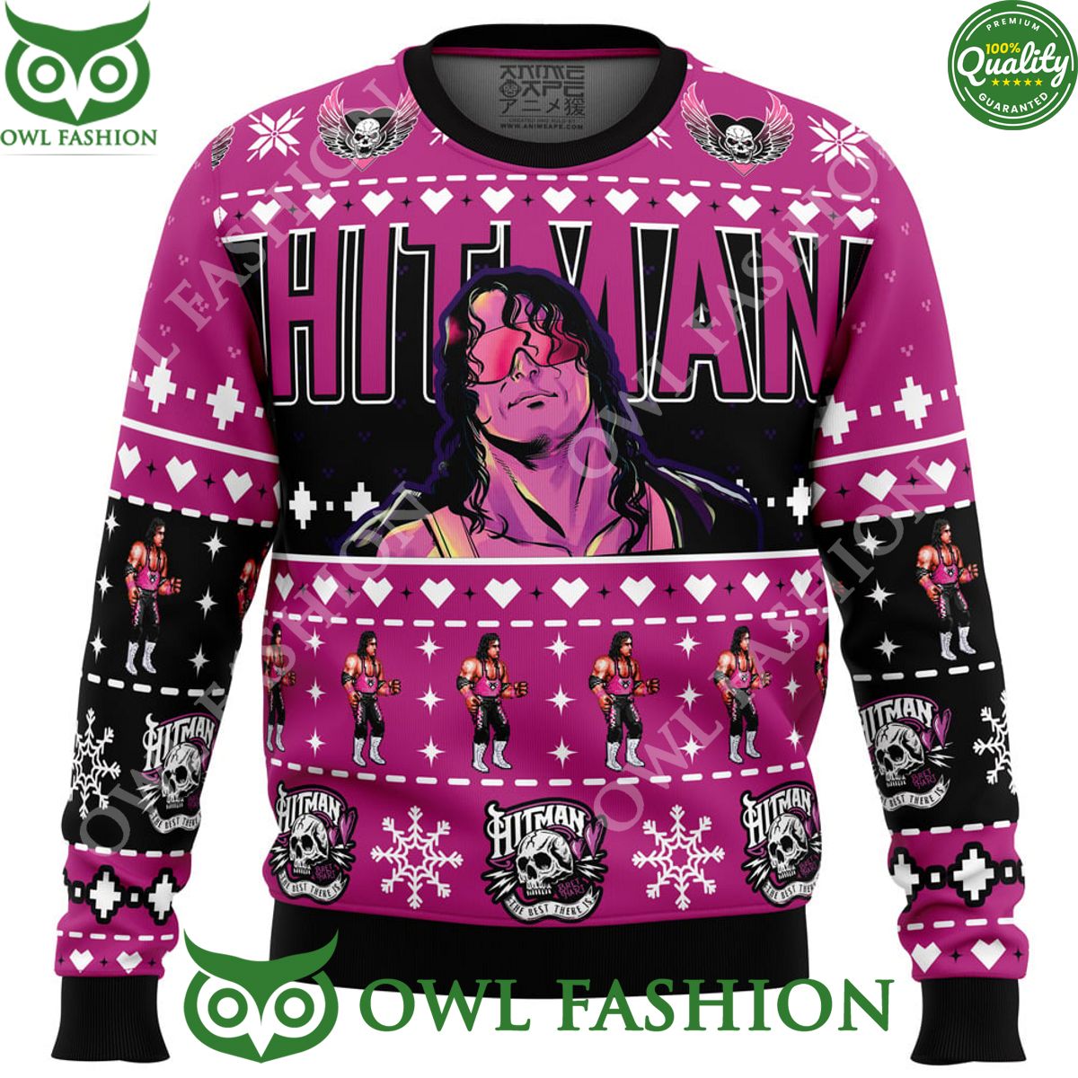 the hitman bret hart wrestler ugly christmas sweater jumper 1 IV25T.jpg