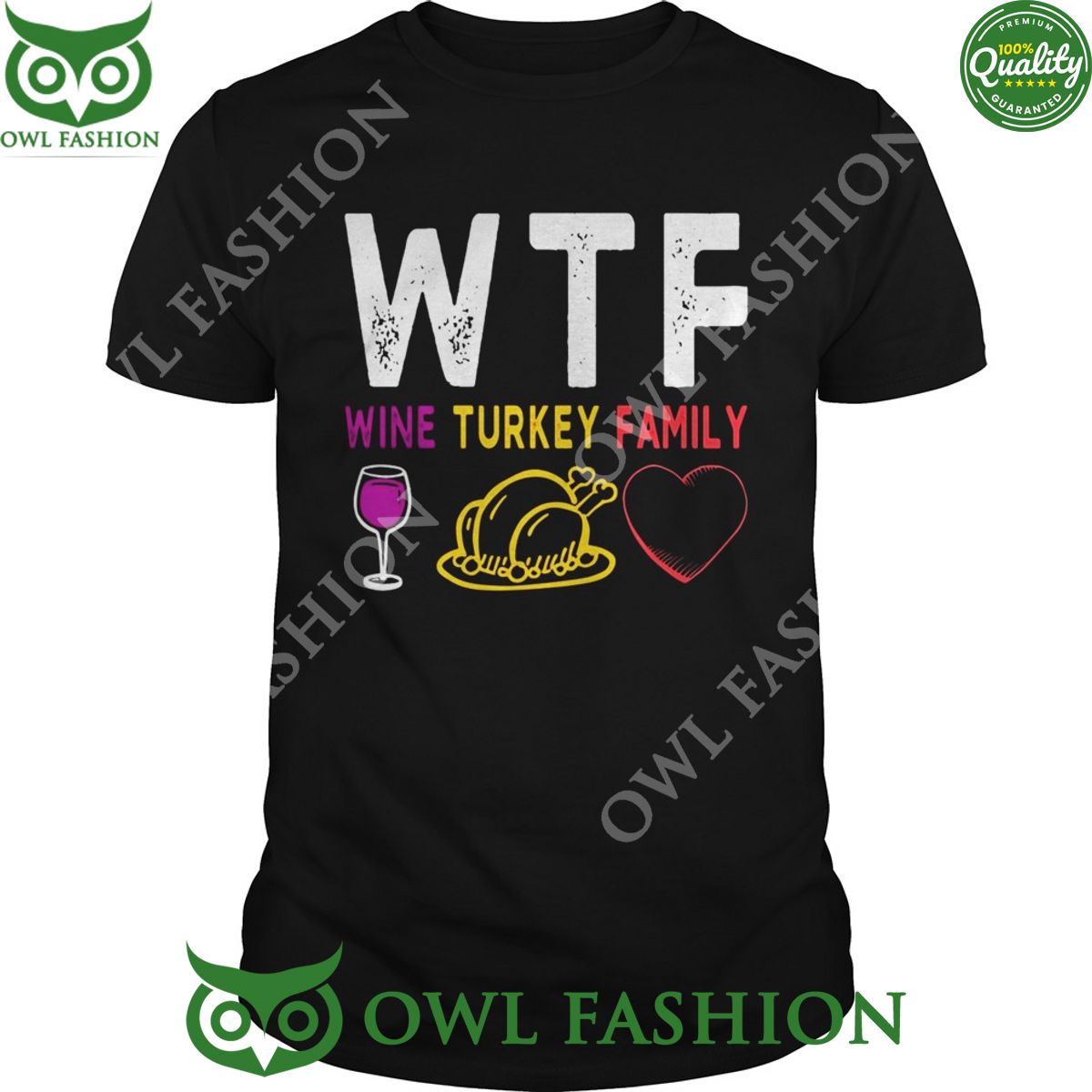 wtf thanksgiving t shirt sweatshirt wine turkey family I like your hairstyle