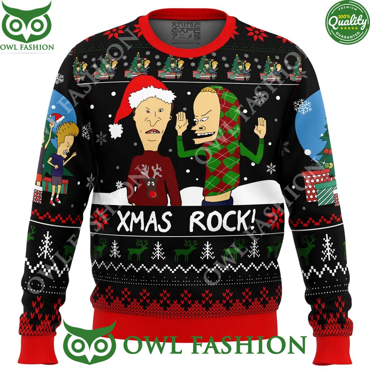 xmas rock beavis and butthead ugly christmas sweater jumper 1 1UJKQ.jpg