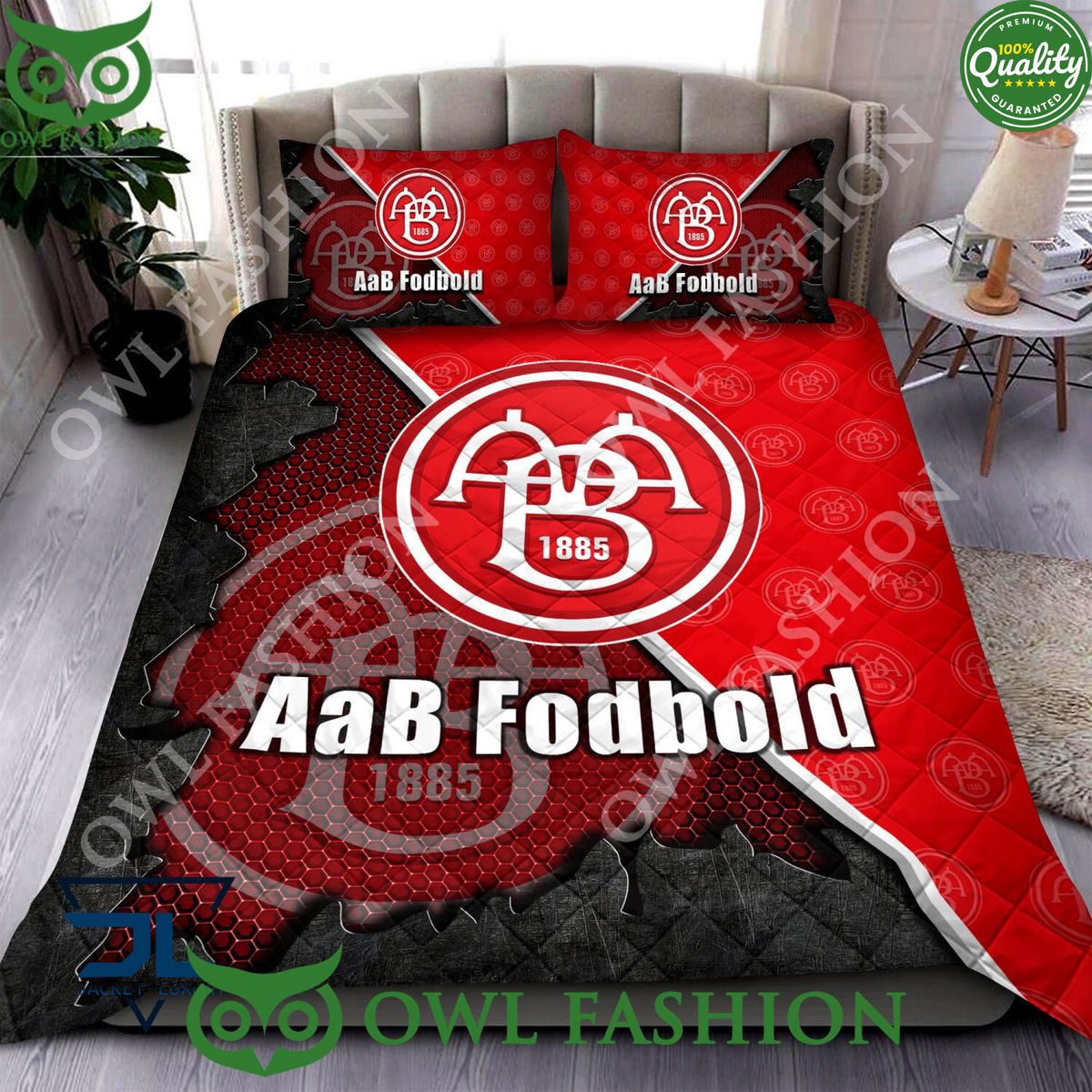 AaB Fodbold Superliga Quilt Broken Bedding Set Unique and sober