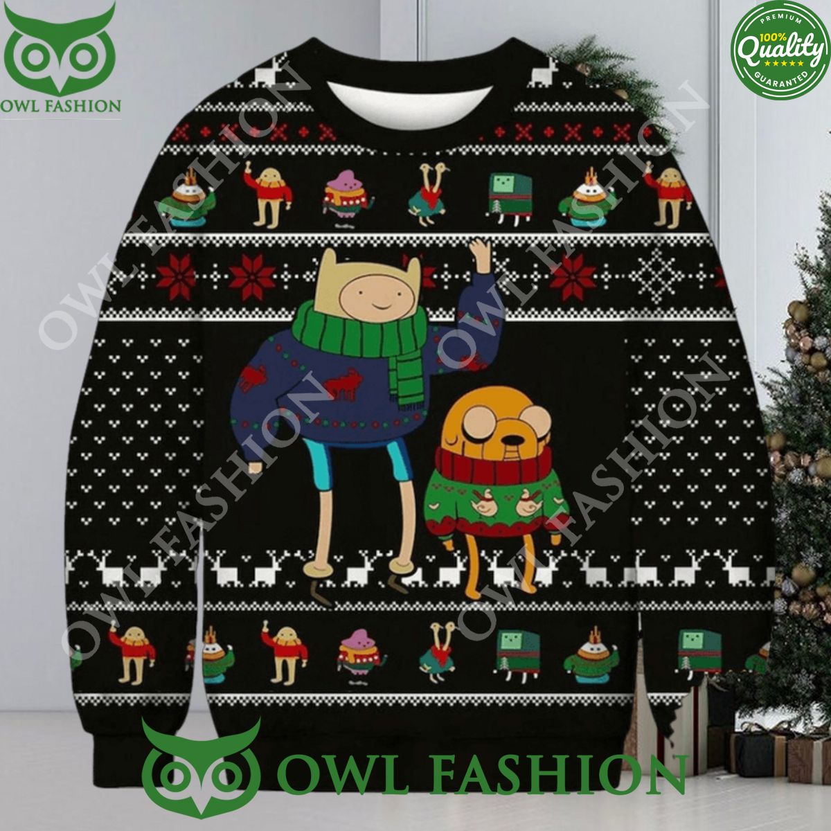 Adventure Time Ugly Christmas Sweater Jumper Amazing Pic