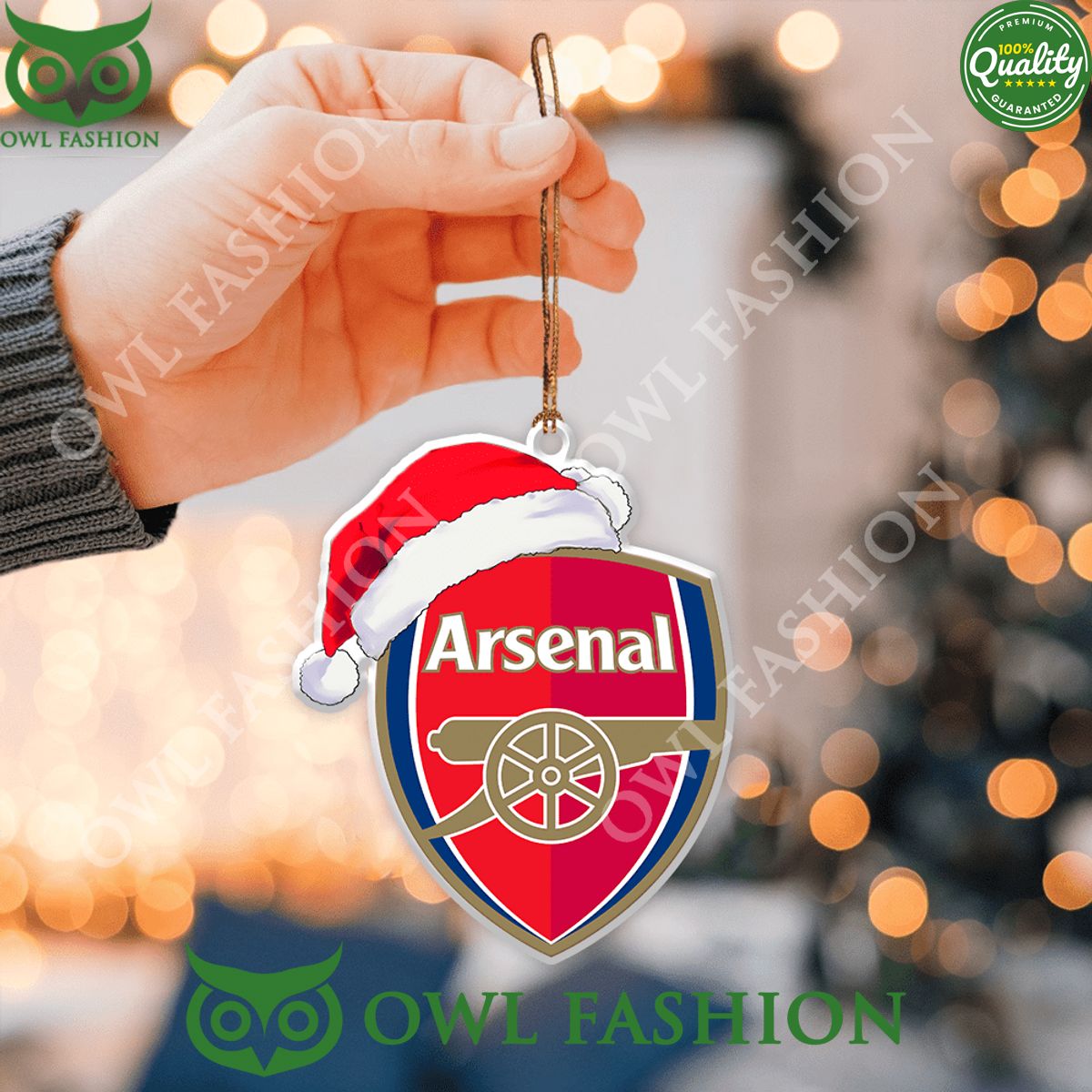 Arsenal Logo 2 Side Printed Ornament Eye soothing picture dear