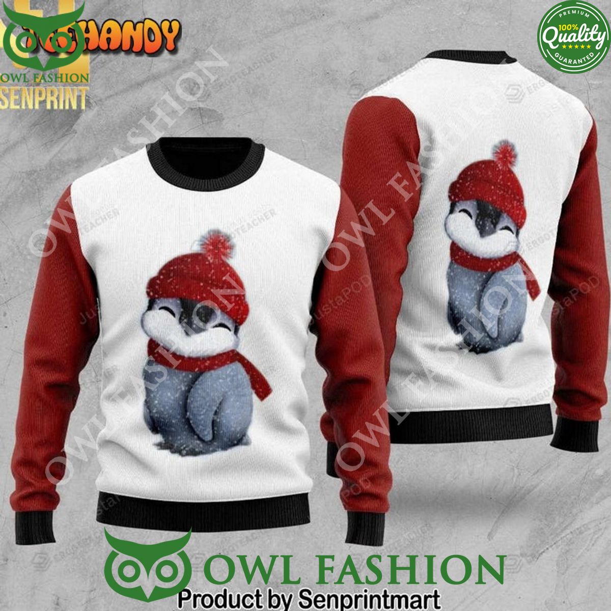 Baby Penguin Ugly Christmas Holiday Sweater My favourite picture of yours