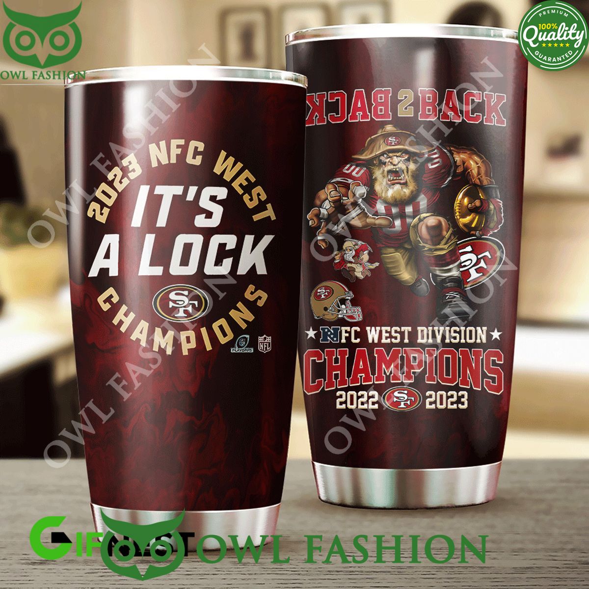 Back to Back San Francisco NFC Tumbler Cup Nice bread, I like it