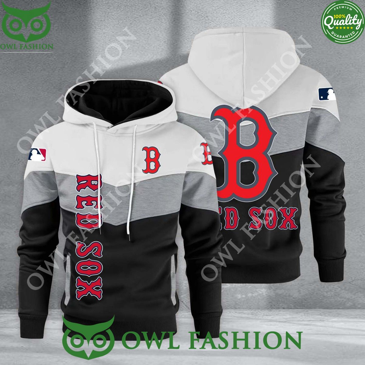 baseball boston red sox team mlb black white printed hoodie 1 OGEKn.jpg