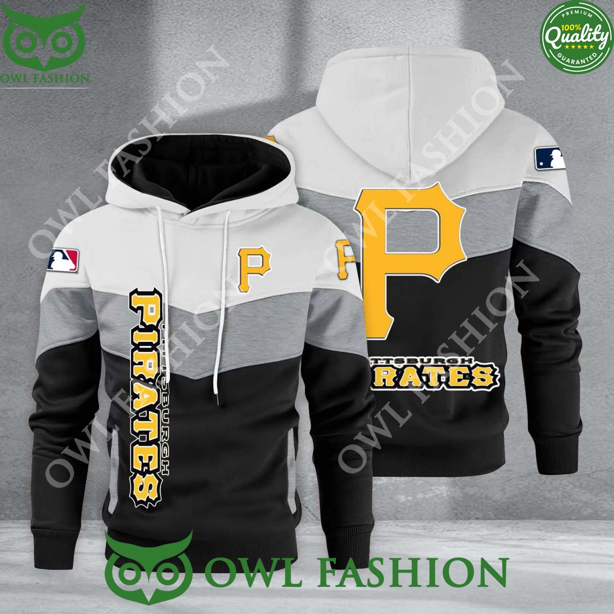 baseball pittsburgh pirates team mlb black white printed hoodie 1 DfOyq.jpg