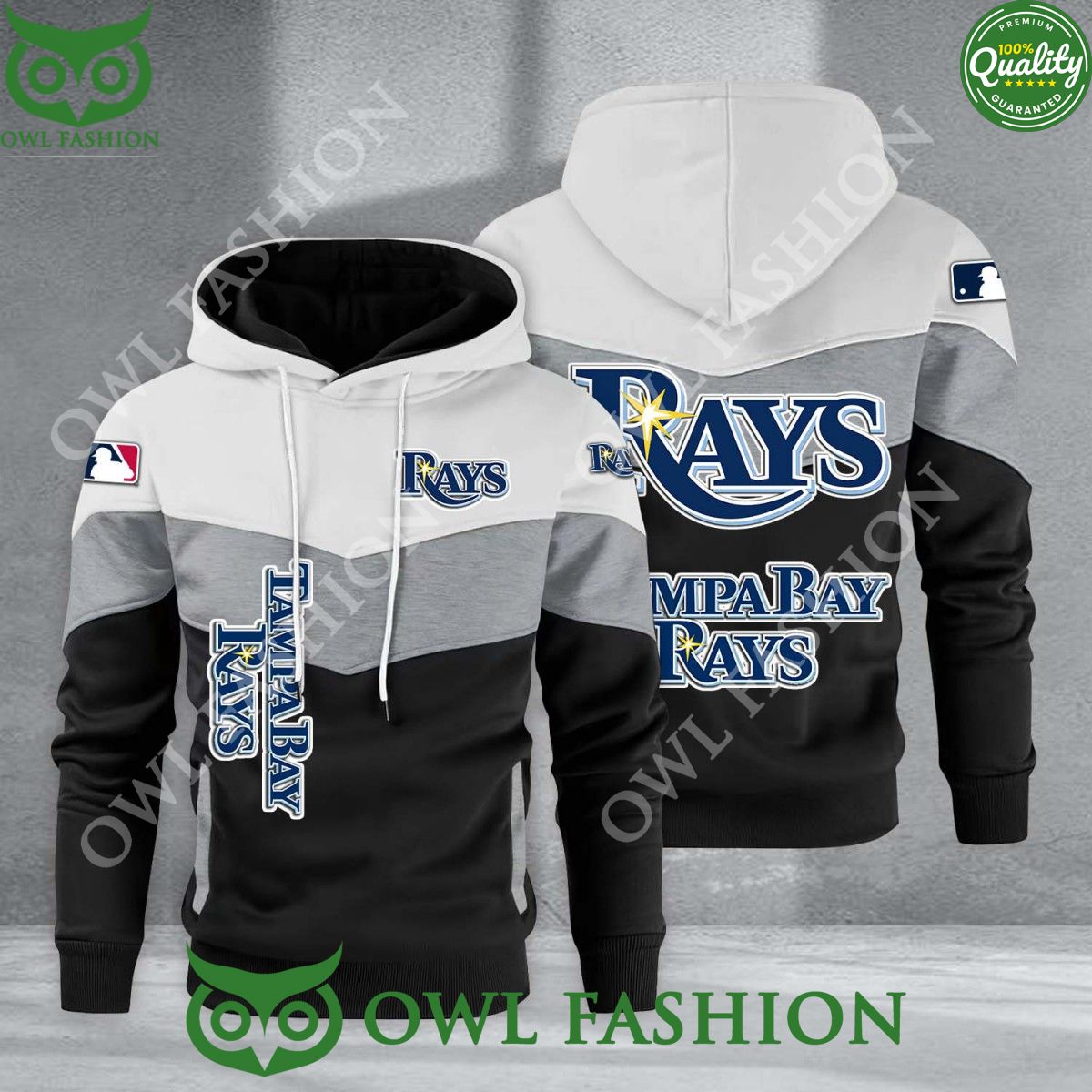 baseball tampa bay rays team mlb black white printed hoodie 1 gFS9h.jpg