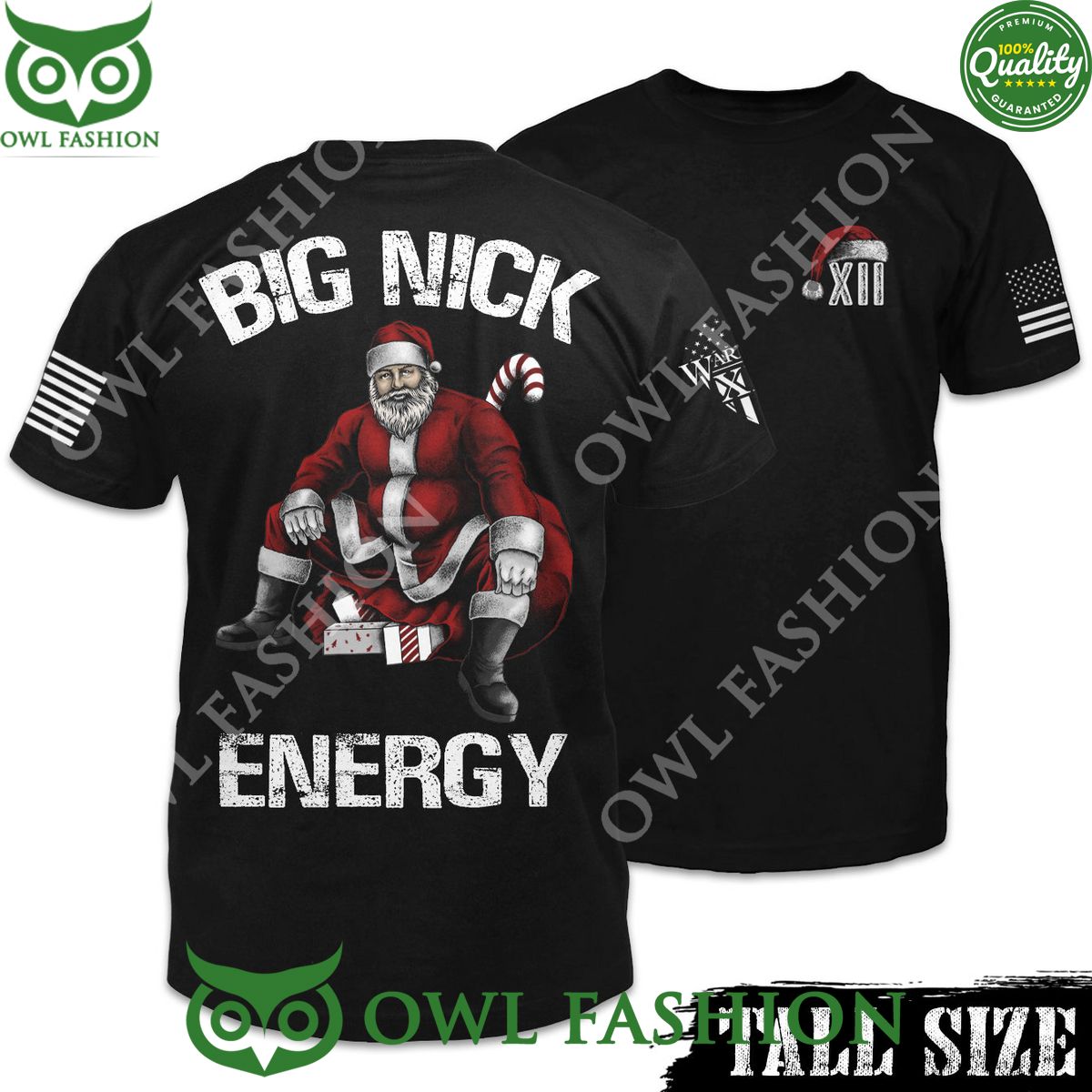 BIG NICK ENERGY XII CHRISTMAS T SHIRT The lines and shapes are harmonious.