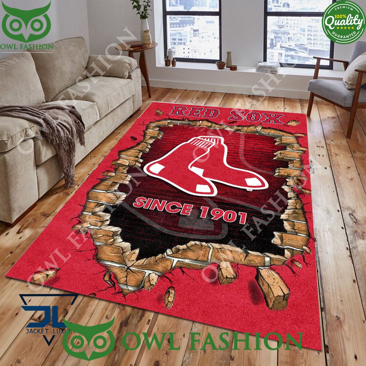 Boston Red Sox Rug - Peto Rugs