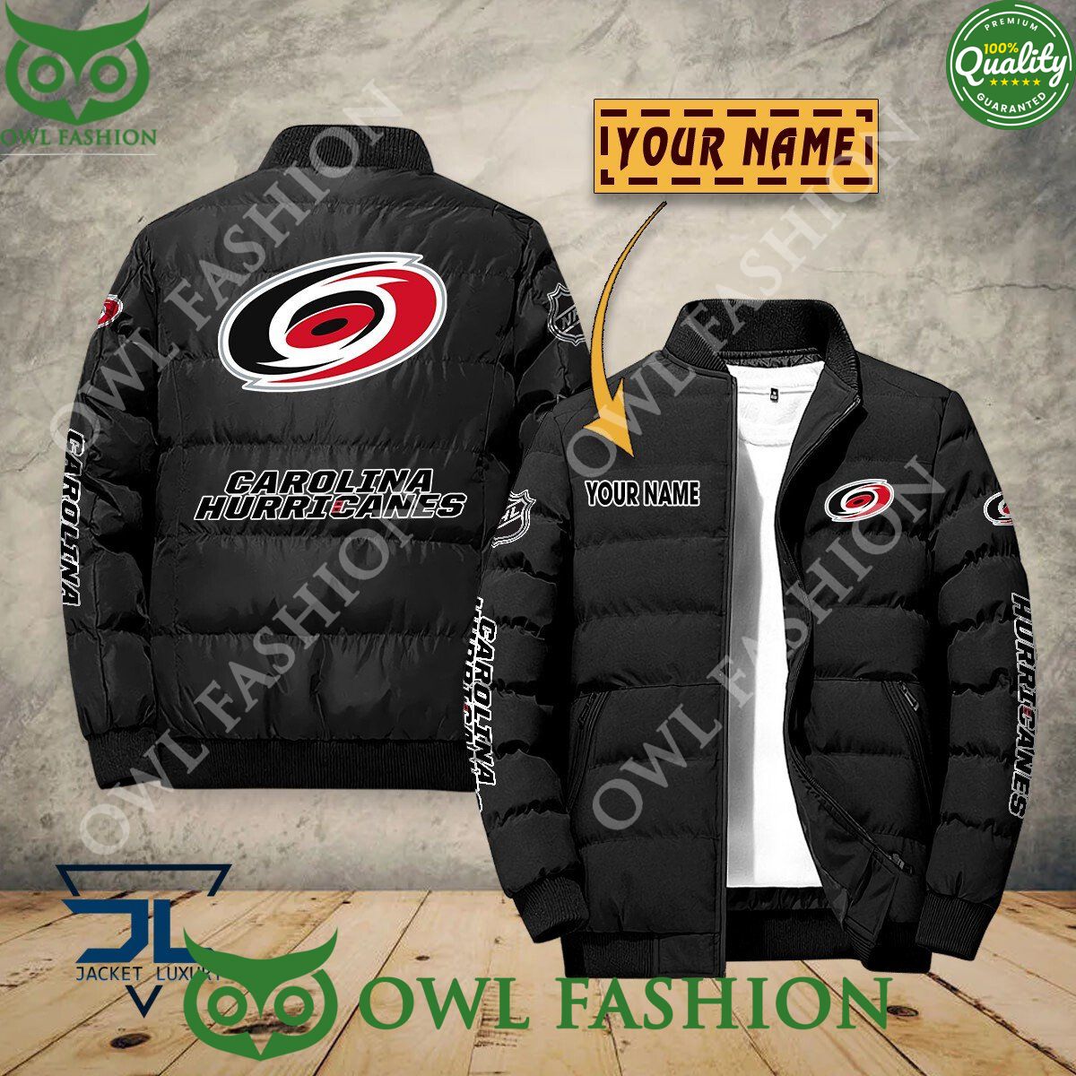 carolina hurricanes custom name nhl ice hockey puffer jacket sport 1 F5nKU.jpg