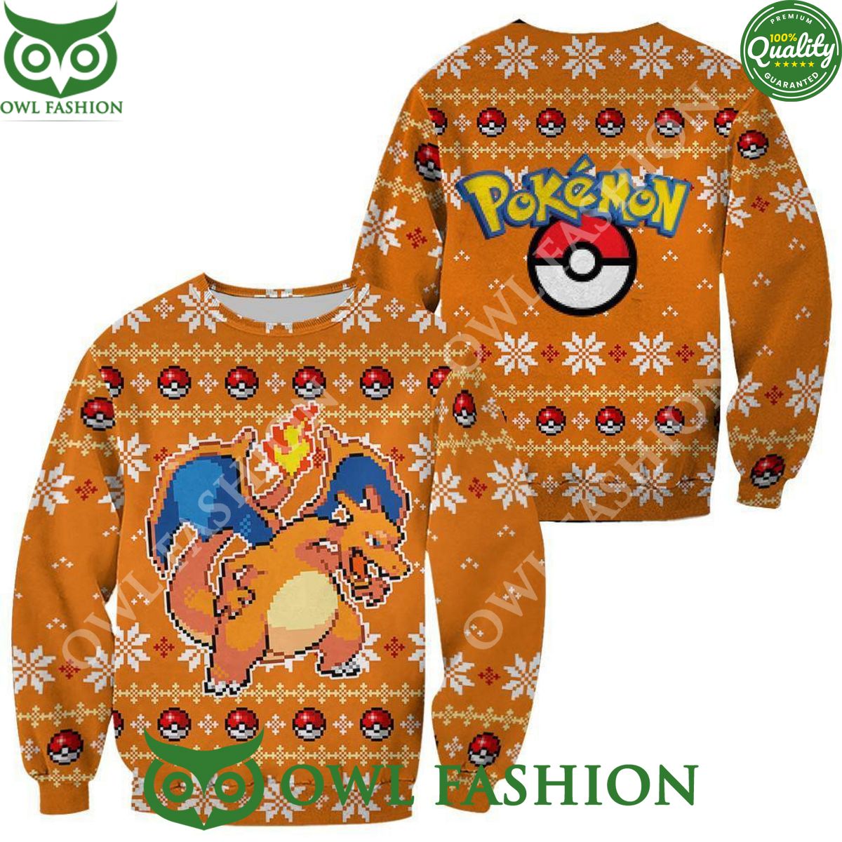 Charizard Ugly Christmas Sweater Custom Xmas Gift You look lazy