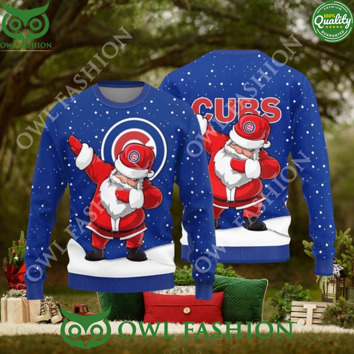 Chicago Cubs Dab Santa New Style Sweater Jumper Awesome Pic guys