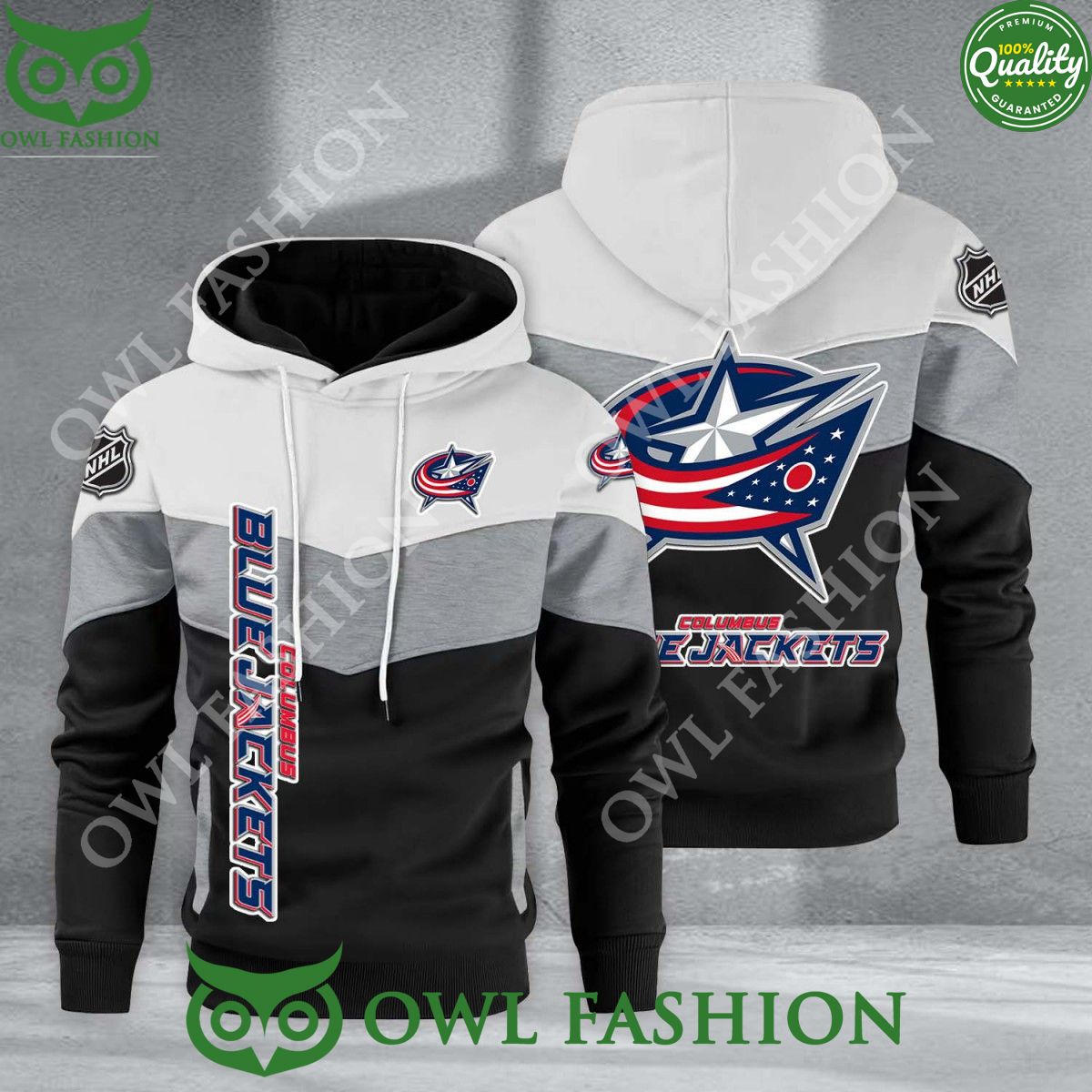 columbus blue jackets nhl hockey black white printed hoodie 1 48pXc.jpg