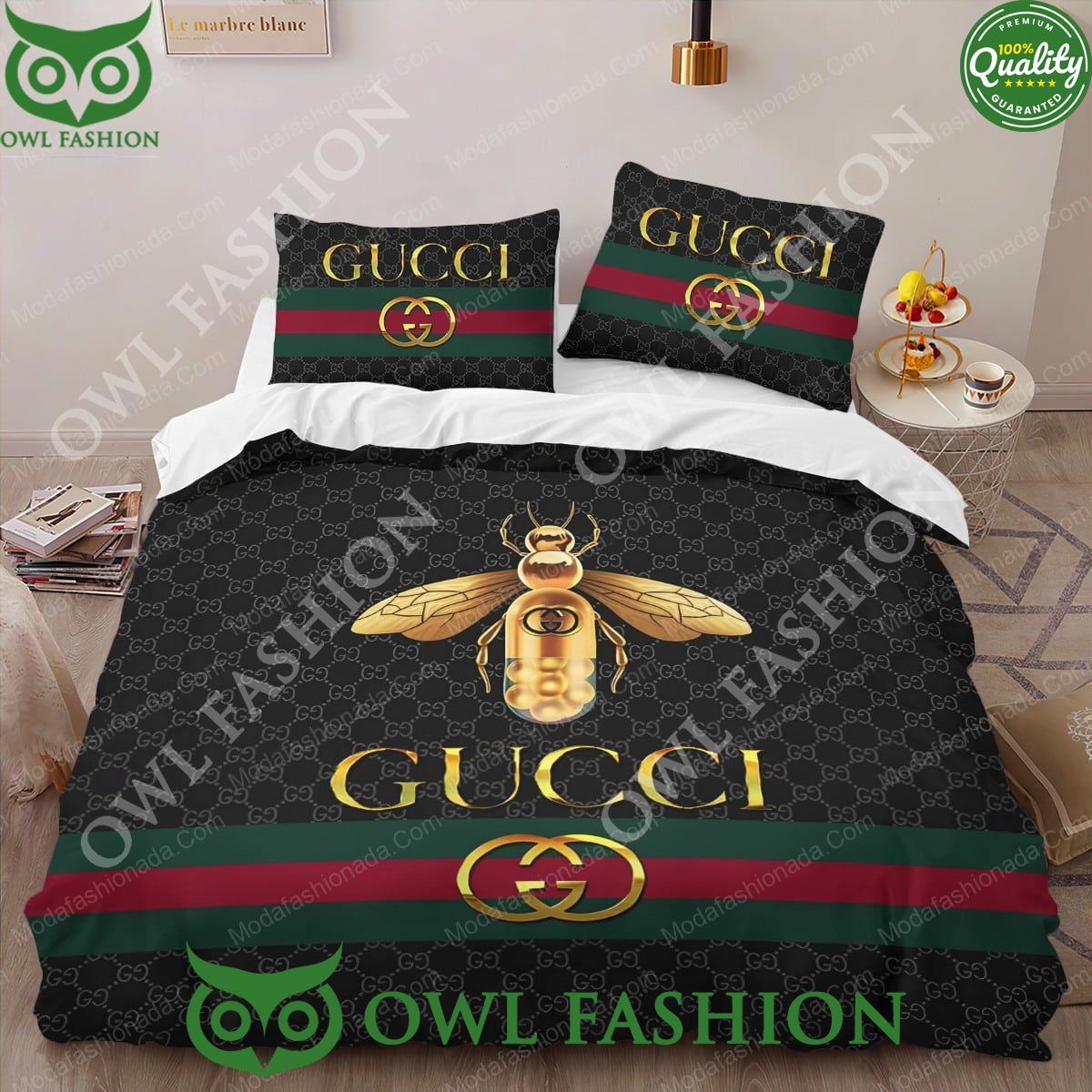 Gucci Bee Bedding Sets The design is both elegant and approachable.